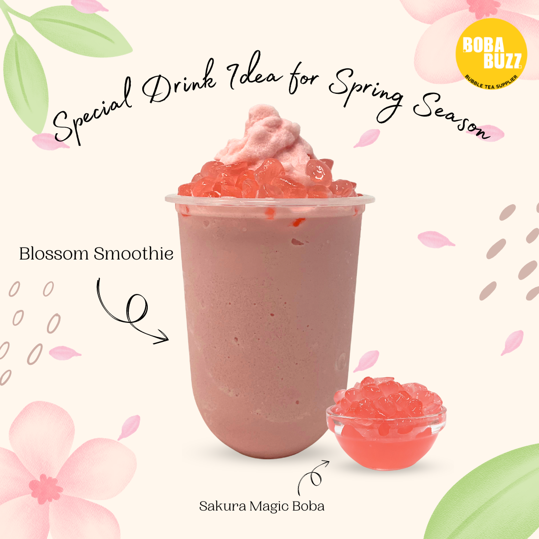 Special Drink for Spring Season - Blossom Smoothie - Bobabuzz
