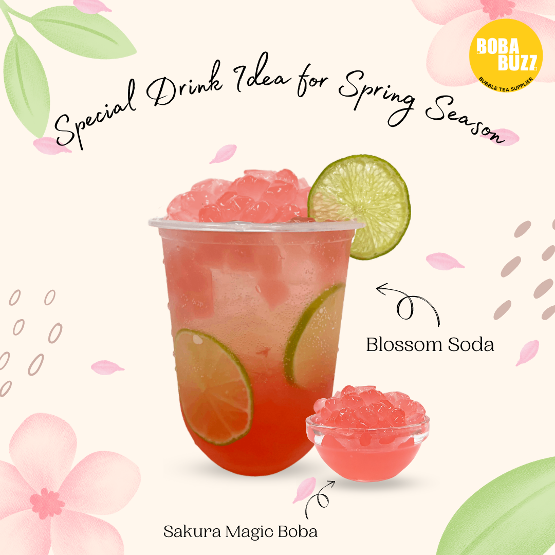 Special Drink for Spring Season - Blossom Soda - Bobabuzz