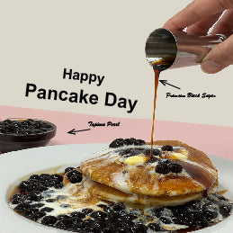 Celebrate Pancake Day with Boba Buzz bubble tea ingredients! - Bobabuzz