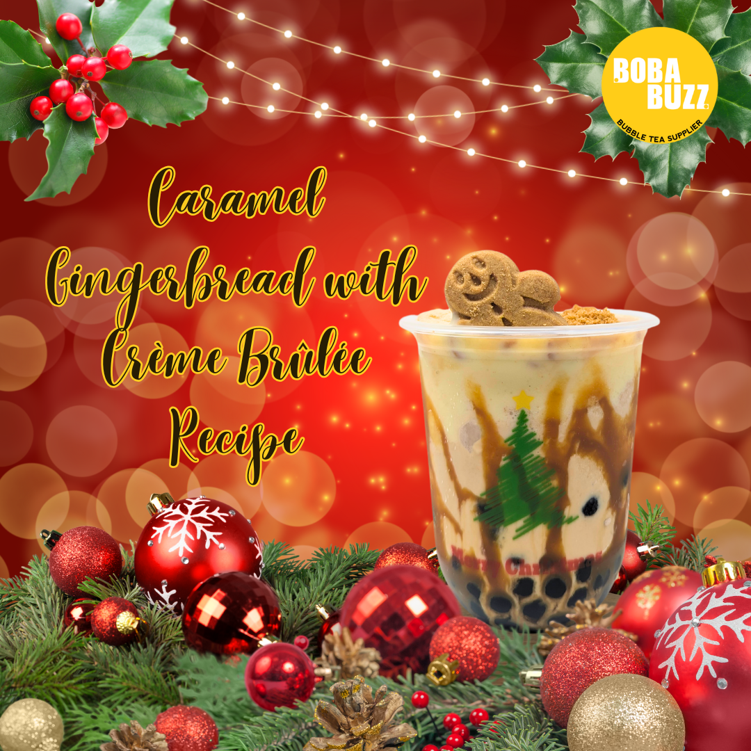 Caramel Gingerbread with Cream Brulee - Bobabuzz