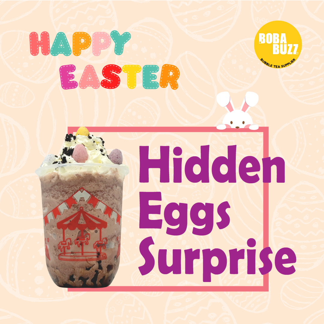 Easter 2024 Drink Idea - Hidden Eggs Surprise Recipe - Bobabuzz