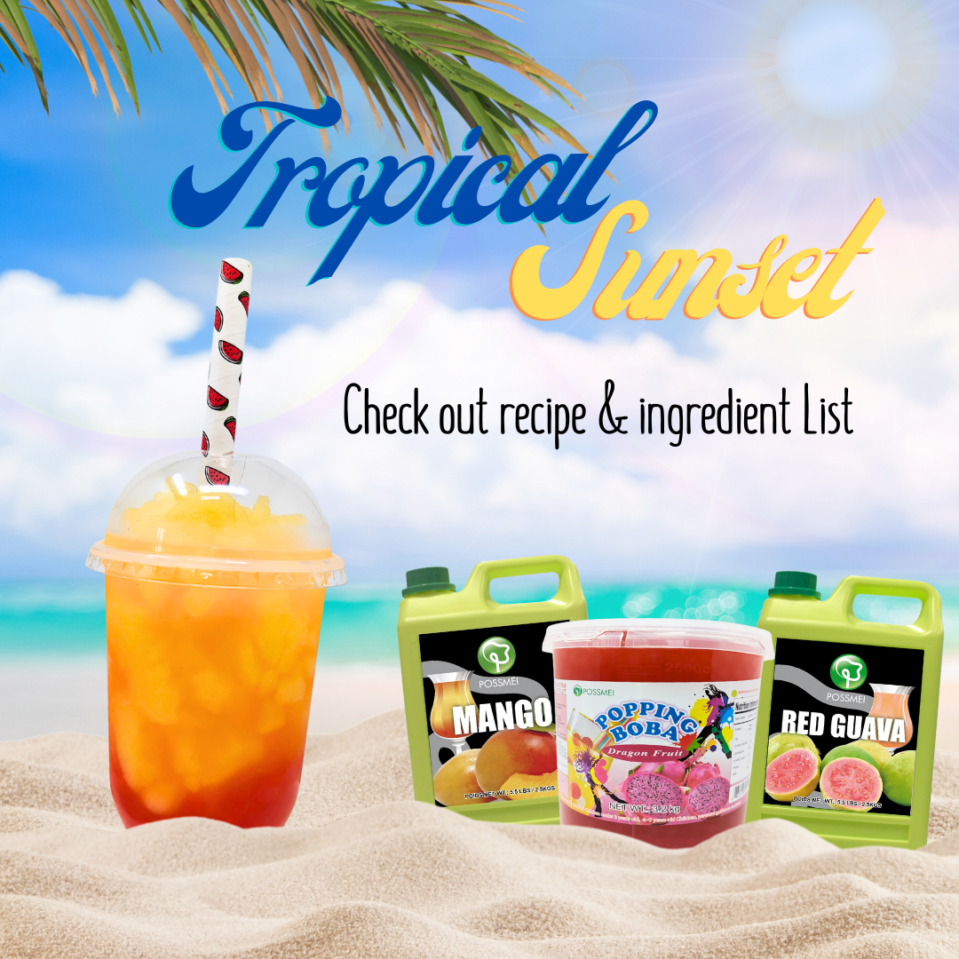 Tropical Sunset Recipe - Bobabuzz