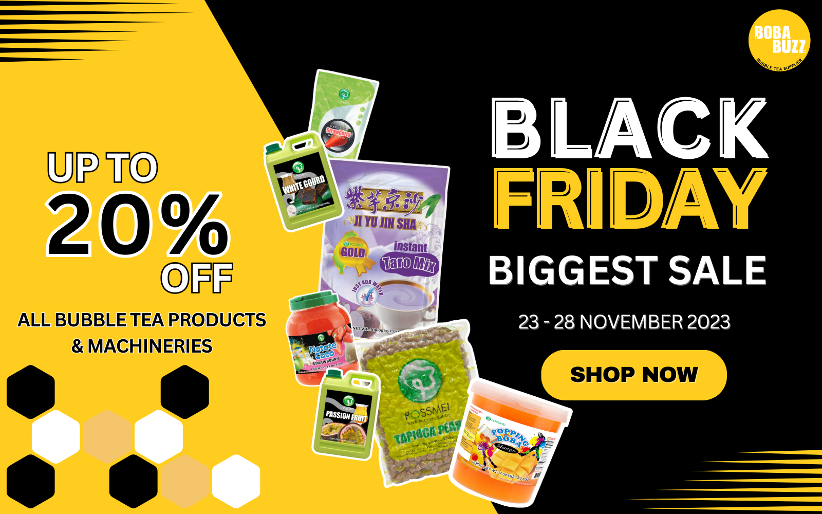 🌟 The Biggest Sale of the Year! 🌟 Black Friday Sale Starts 23 November! - Bobabuzz