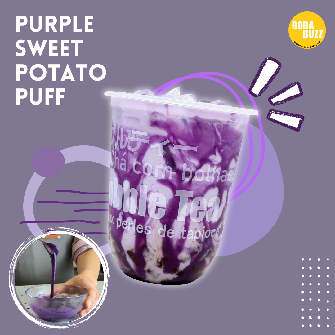 Purple Sweet Potato Puff Recipe - Bobabuzz