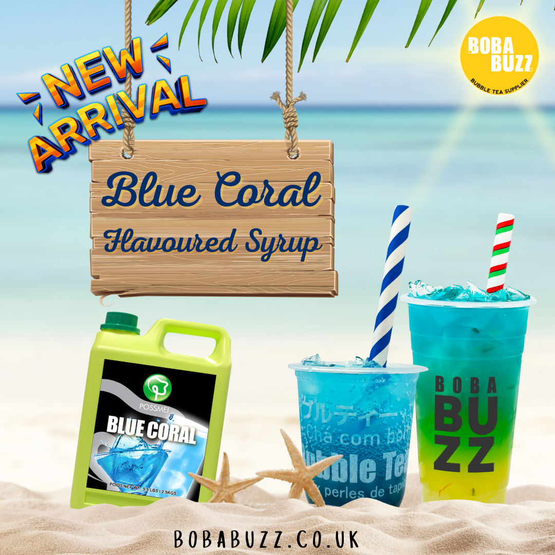 Introducing our new addition: Blue Coral Flavoured Syrup! - Bobabuzz