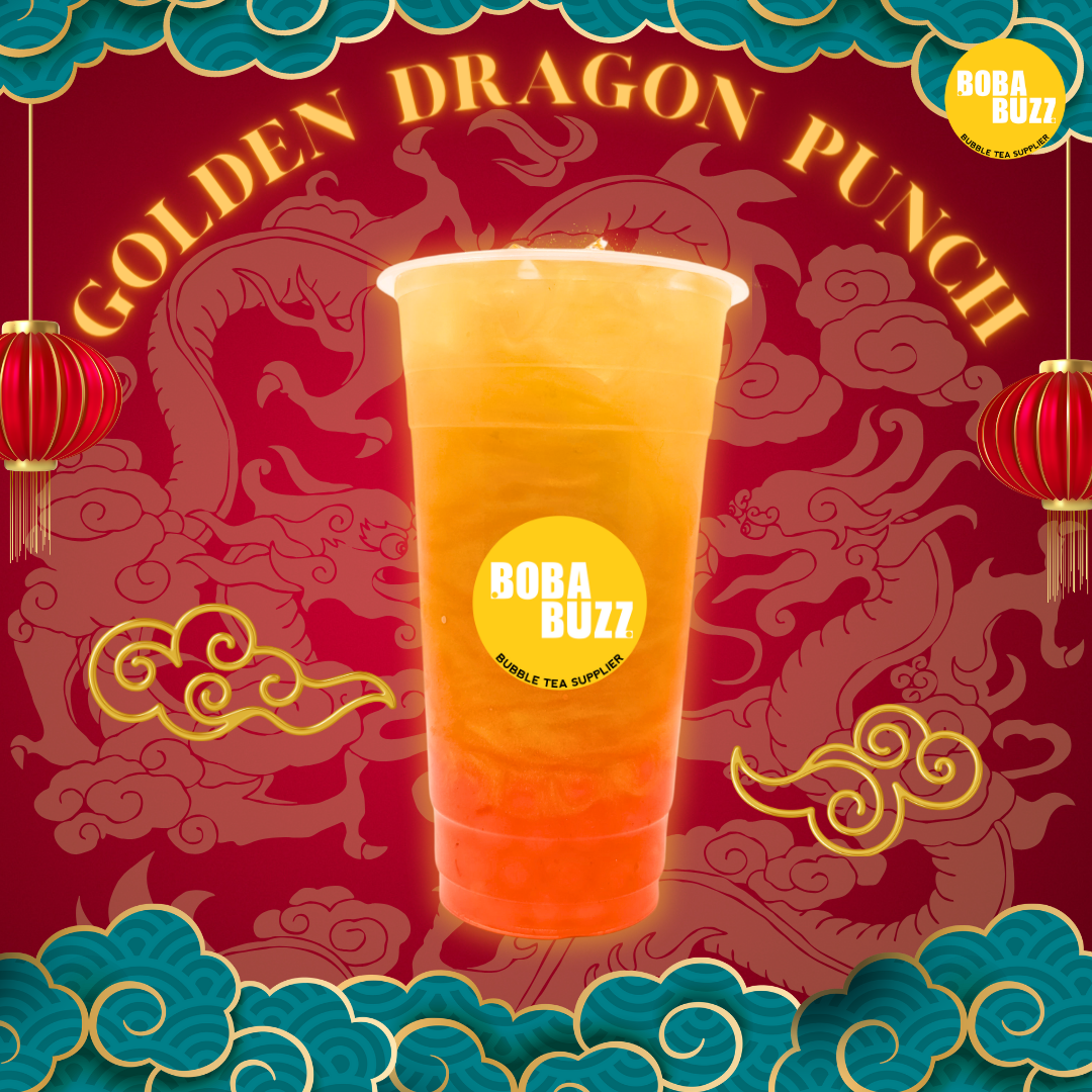 2024 Lunar New Year : Golden Dragon Punch - Bobabuzz