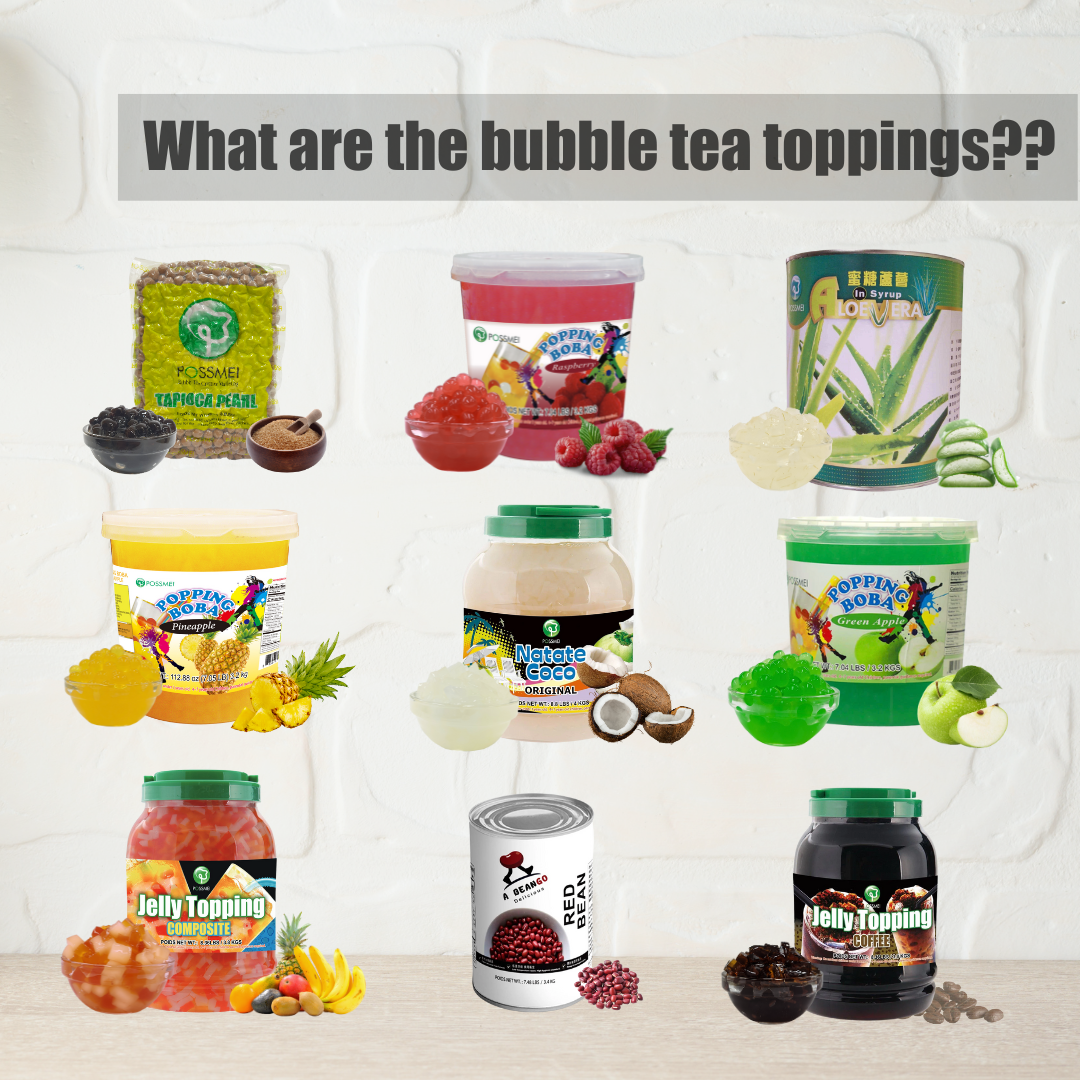 What are the bubble tea toppings?? - Bobabuzz