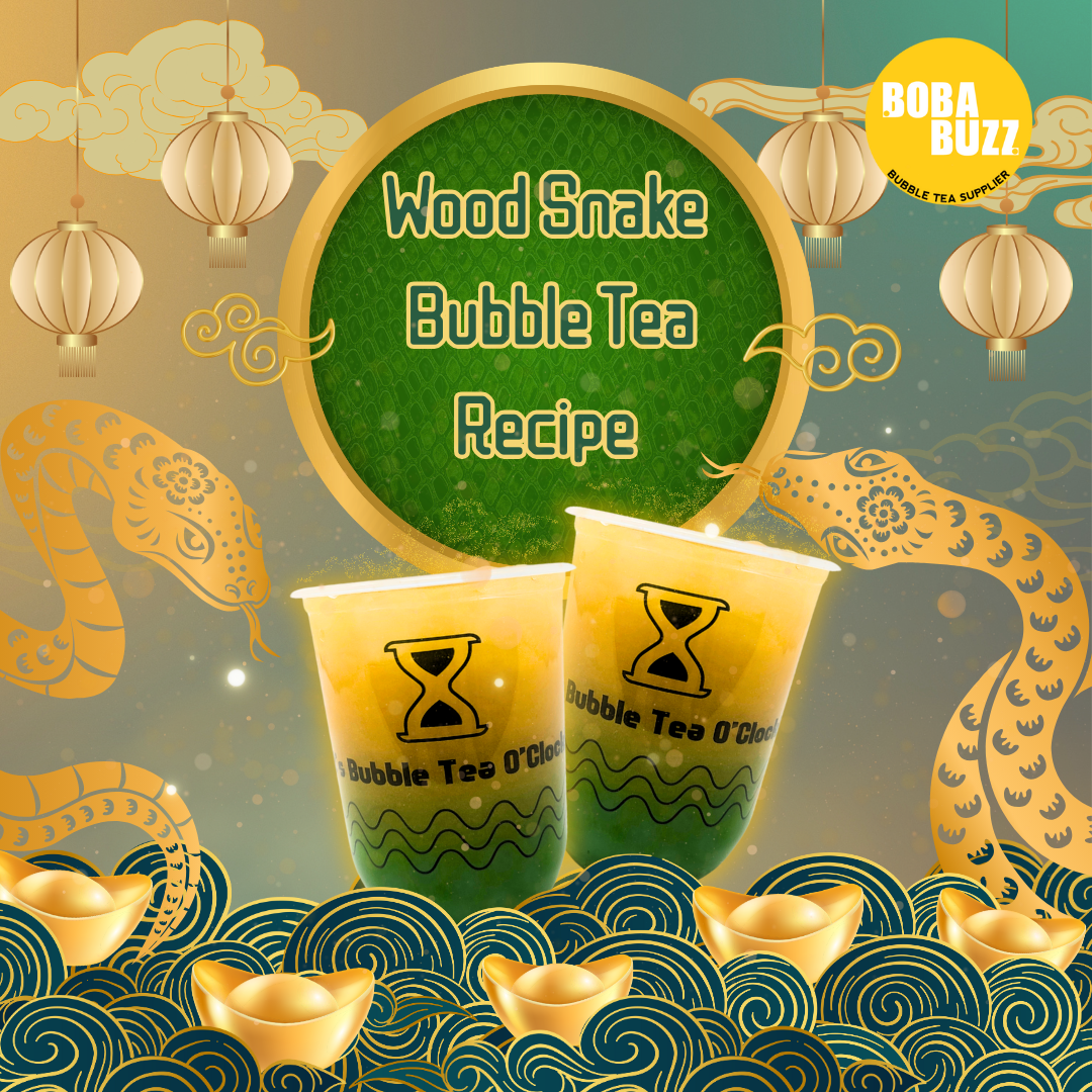 Celebrate the year of the snake with Boba Buzz Bubble tea creation. - Bobabuzz