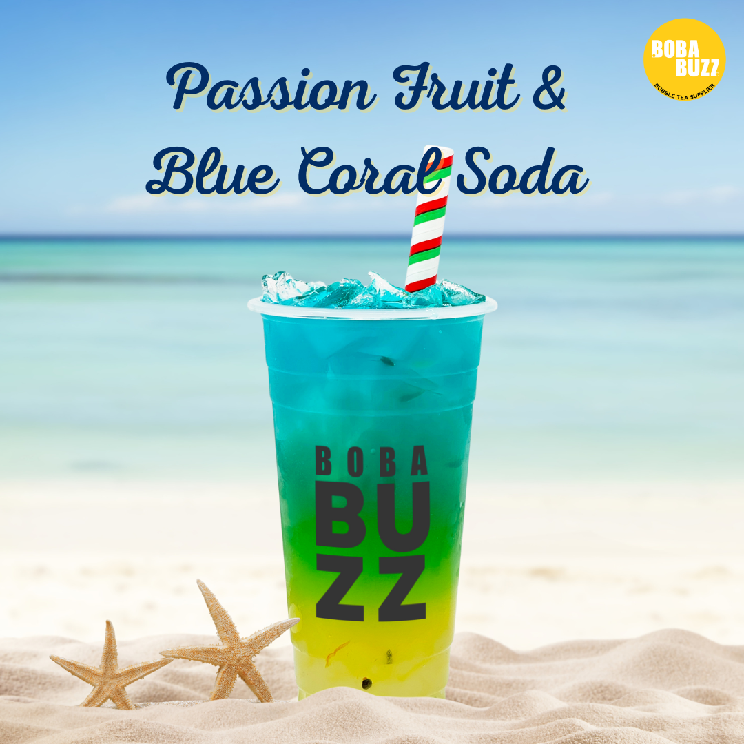 Passion Fruit & Blue Coral Soda Recipe