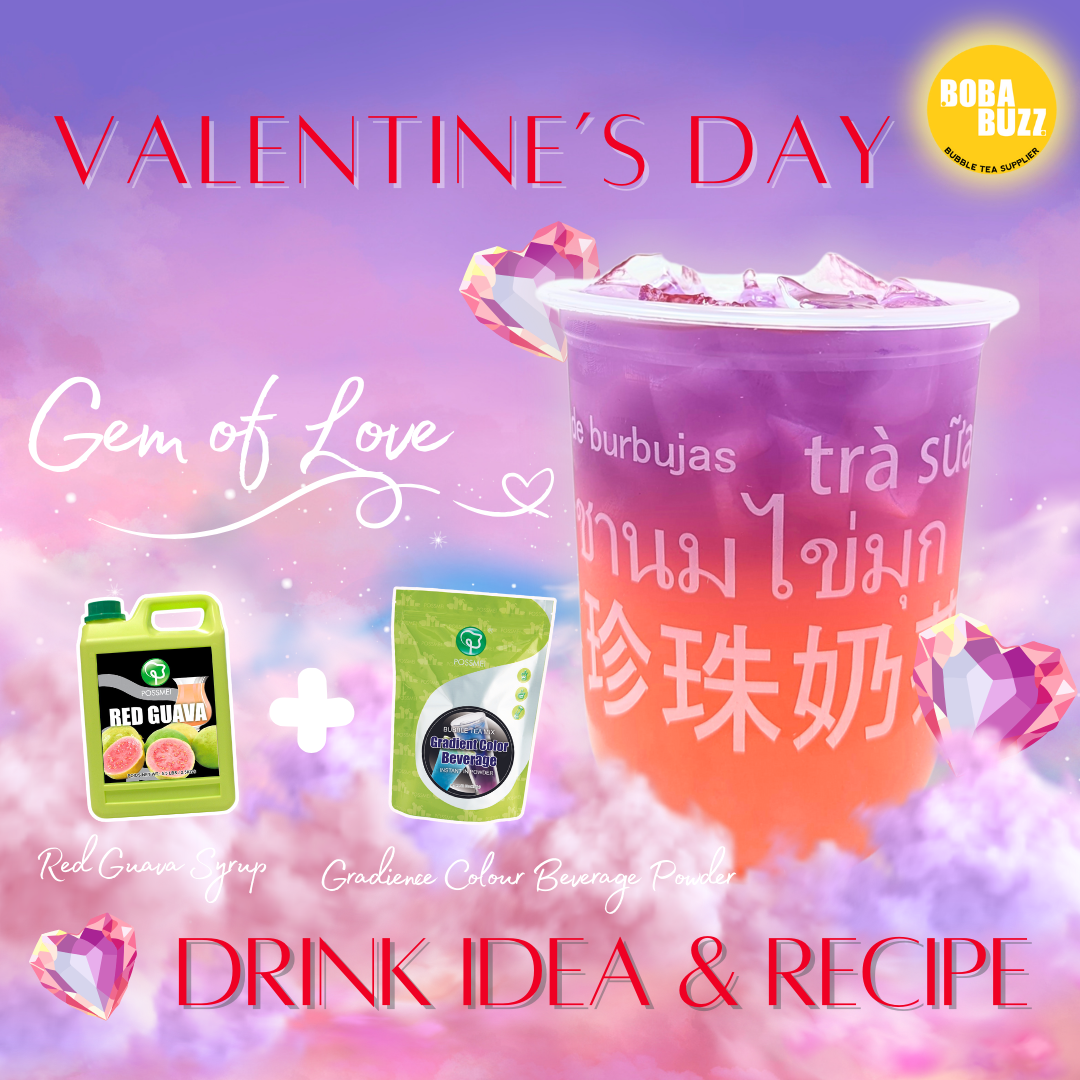 Bubble Tea For Valentine's Day