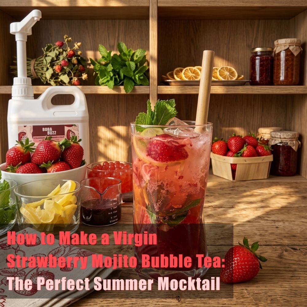 How to Make a Virgin Strawberry Mojito Bubble Tea: The Perfect Summer Mocktail