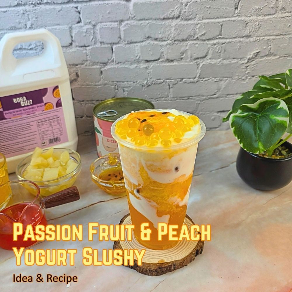 The Ultimate Tropical Refresh: Passion Fruit & Peach Yogurt Slushy Recipe | Must try this Summer