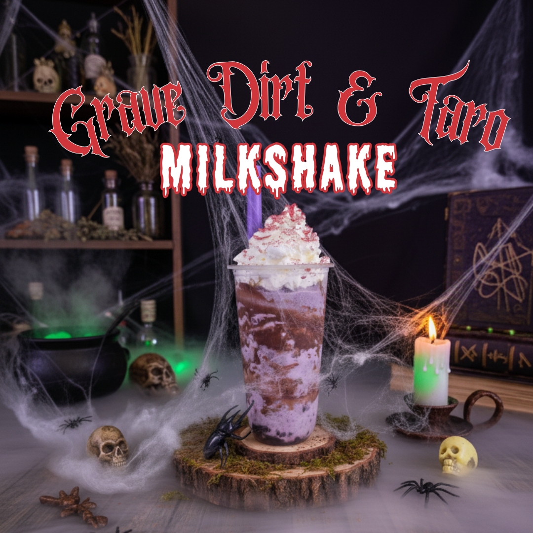Grave Dirt & Taro Milkshake – Halloween Bubble Tea Recipe 2025 - Bobabuzz