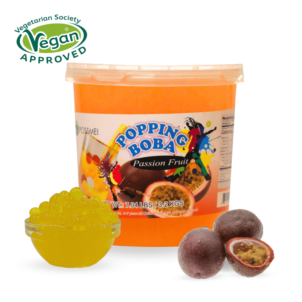Passion Fruit Flavoured Popping Boba