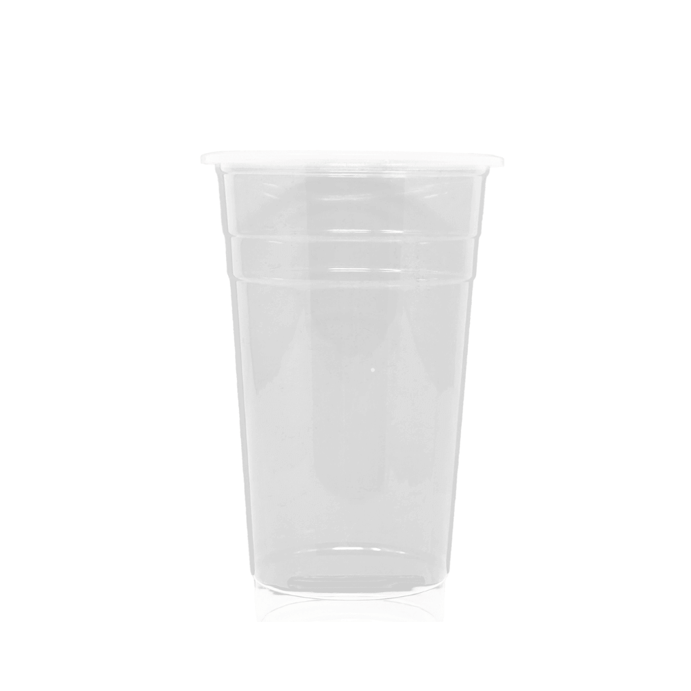 Plastic Cups - Flat 500ml (95mm/PP)