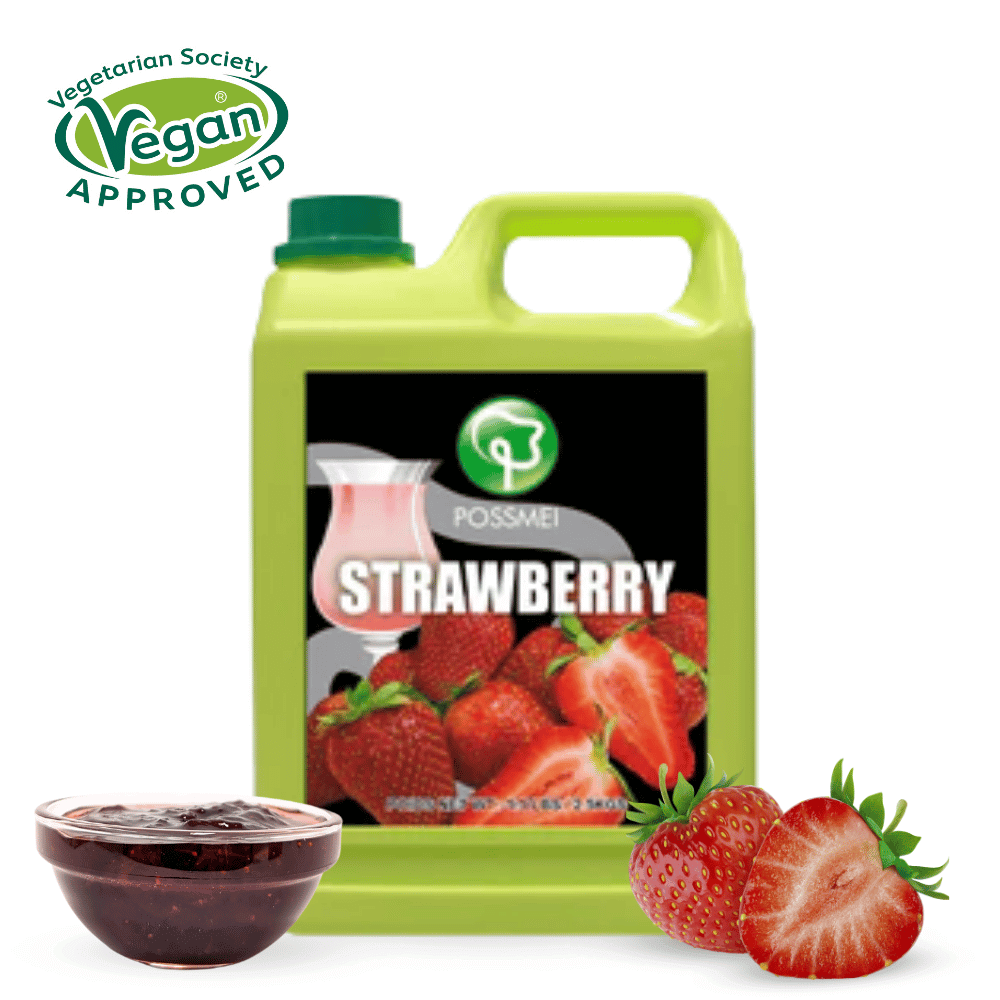 Strawberry Flavoured Syrup with Pulp