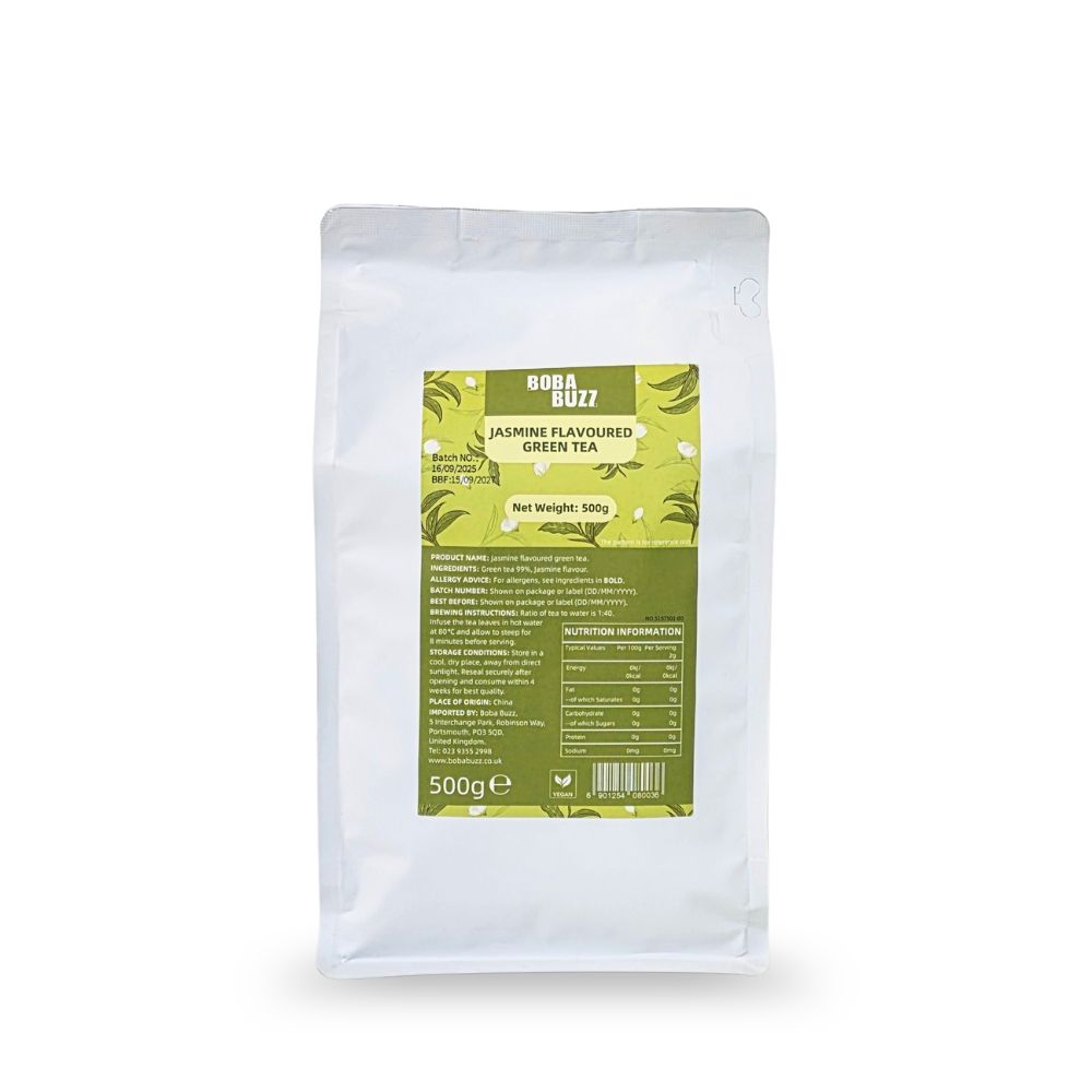 Boba Buzz Jasmine Green Tea 500g | Loose Tea Leaves for Commercial Use