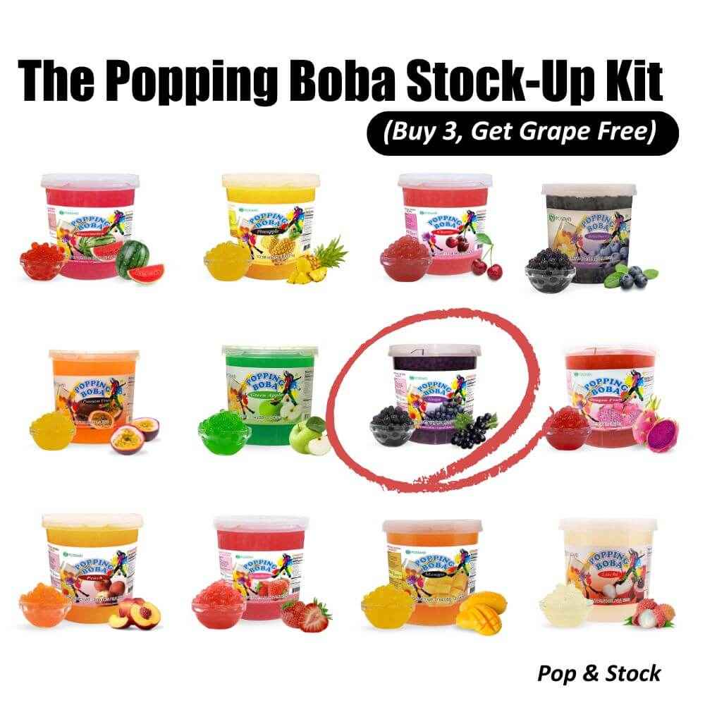 The Popping Boba Stock-Up Kit (Buy 3, Get Grape Free)