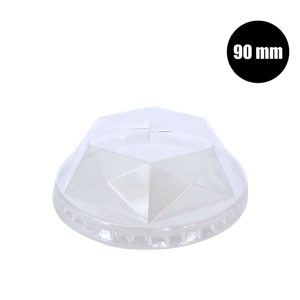 90mm Diamond Shape PET Plastic Lids