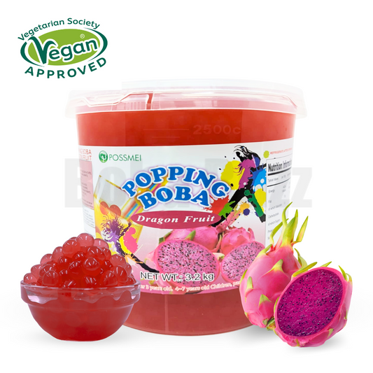 Dragon Fruit Popping Boba - Each