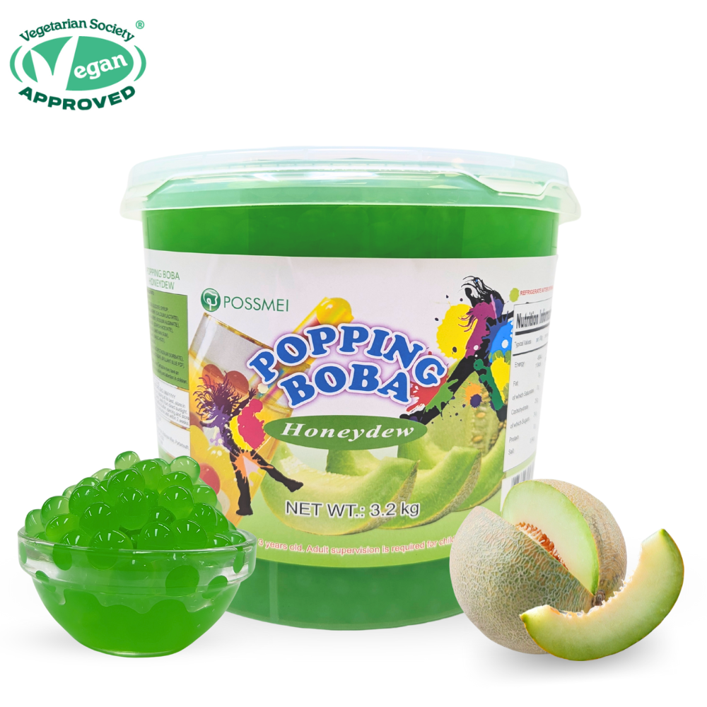 Honeydew Flavoured Popping Boba