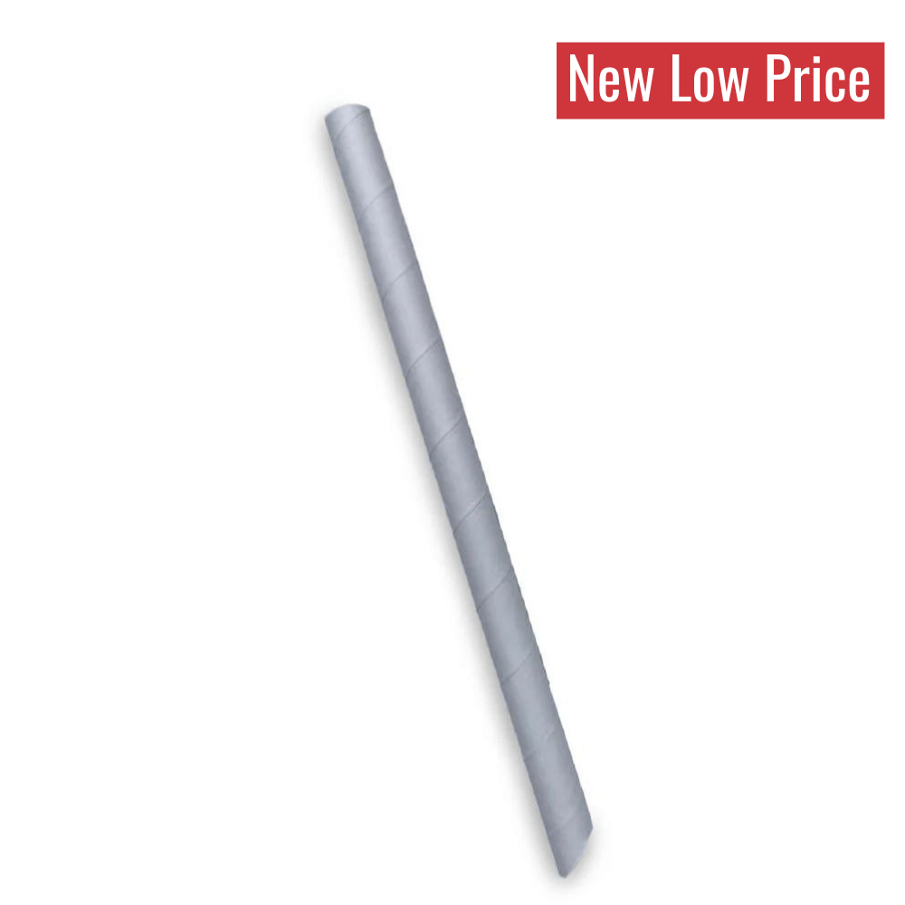 Paper Straws - White (12mm/Individually Wrapped) - Bobabuzz
