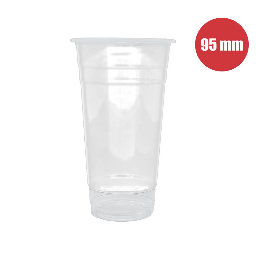 Plastic Cups - Flat 700ml (95mm/PP) - Bobabuzz