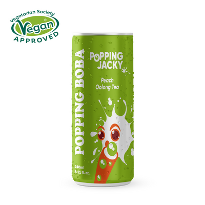 Popping Jacky Boba Drink - Peach Oolong Tea - PRE-ORDER