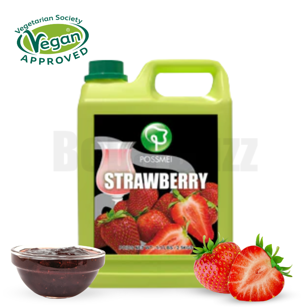 Strawberry Flavoured Syrup with Pulp (No Artificial Sweeteners)