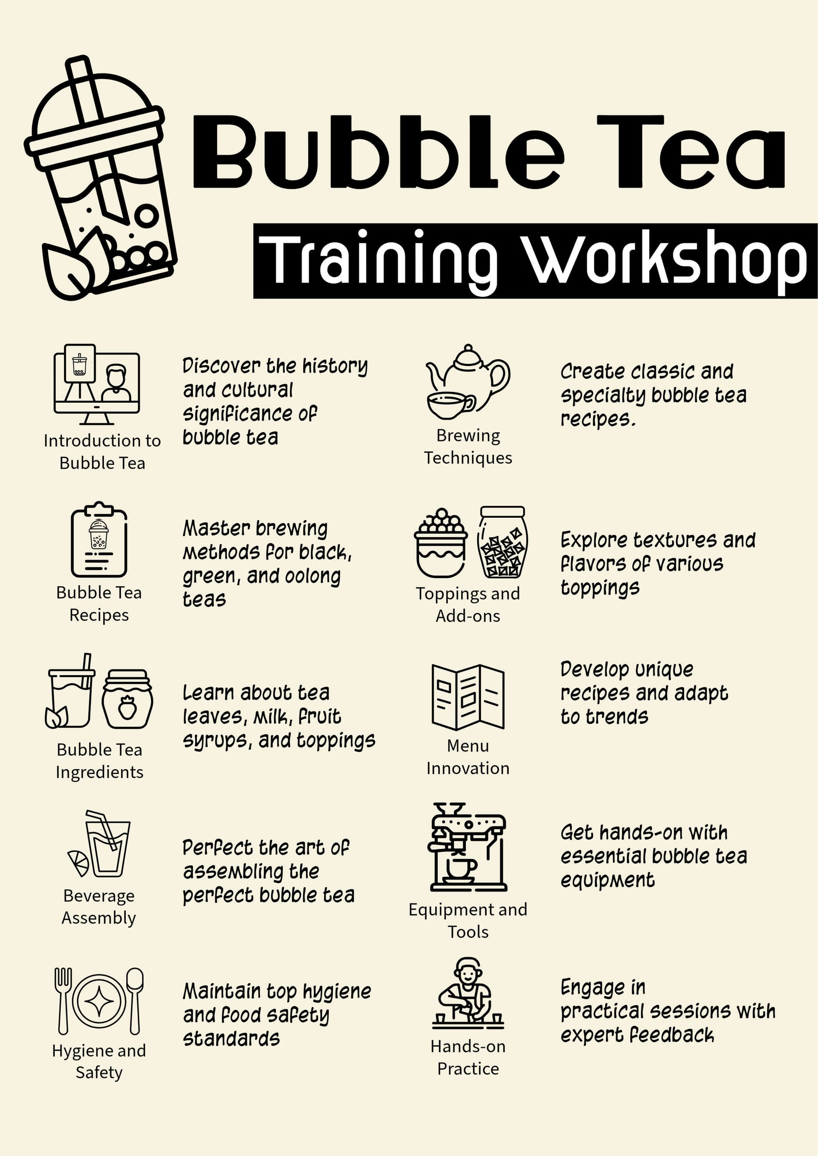 Bubble Tea Training Workshop (Reservations Required) - Bobabuzz